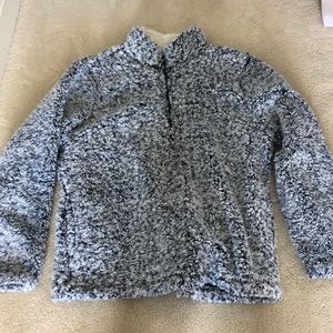 Fluffy quarter zip